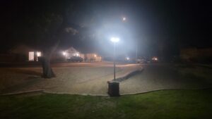 Solar Lighted Park Pathway